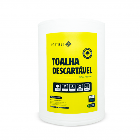 Toalha Descartável Pratipet – Rolo: 30x50cm com 300 toalhas