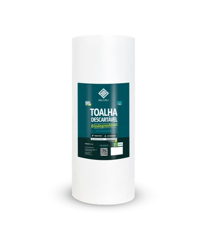 Toalha Descartável Pratipet – BIO Rolo: 45x80cm com 100 toalhas