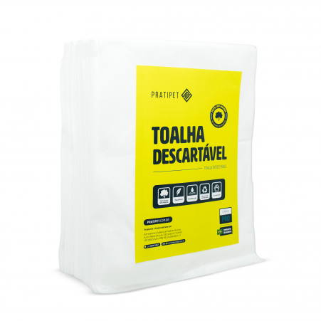 Toalha Descartável Pratipet – Pacote: 50x60cm com 50 toalhas