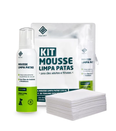 Kit Mousse Limpa Patas - Pratipet