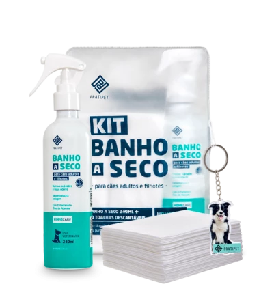 Kit Banho a Seco - Pratipet